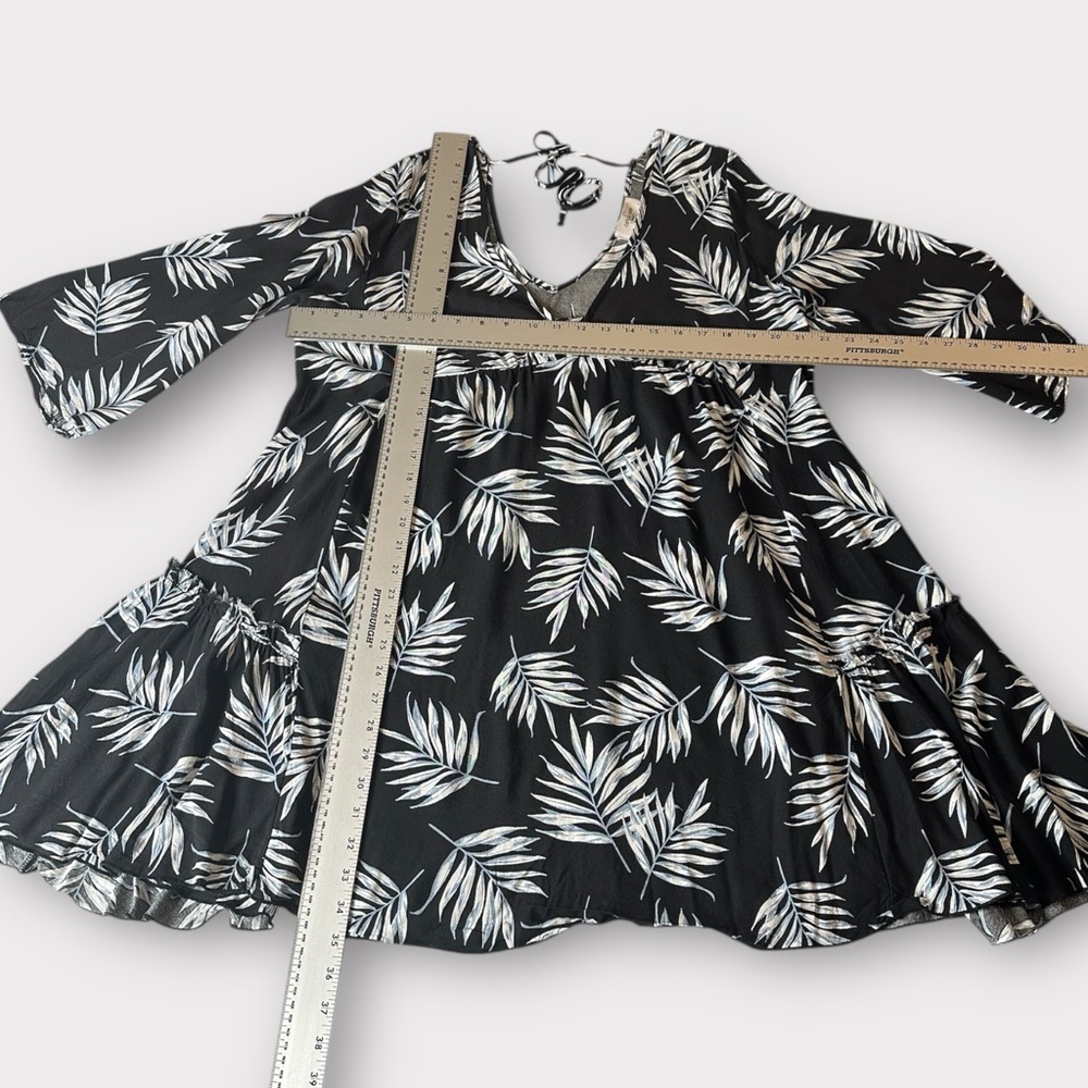 Carly Jean Los Angeles CJLA Rayon Babydoll Dress Tunic Large - Picture 7 of 9